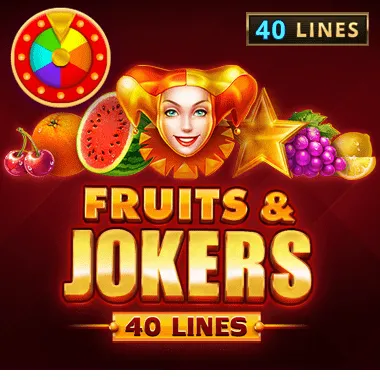 Fruits and Jokers: 40 lines game tile