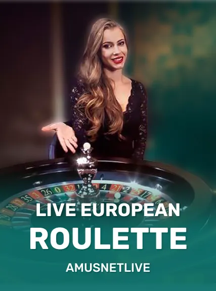 Live European Roulette game tile